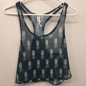 Aeropostale Bethany Mota Collection sheer tank top